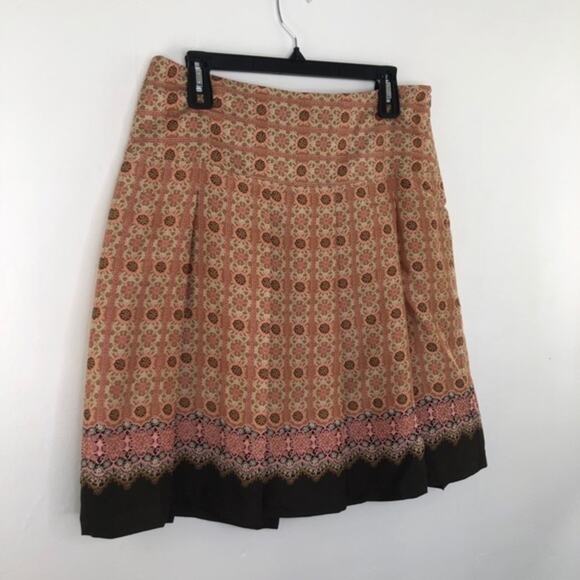 Tapemeasure Silk Pleated Geometric Skirt Size 10 - Picture 3 of 13